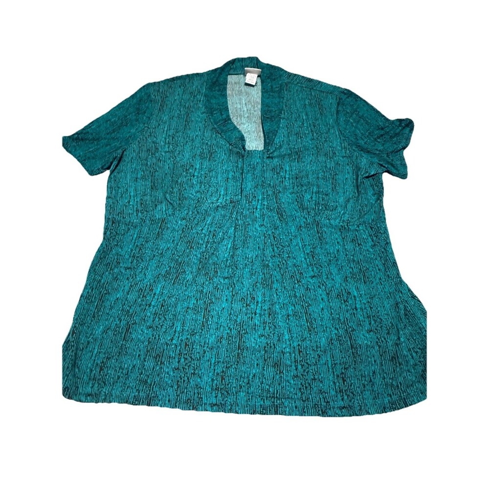 Women's Jaclyn Smith Shirt Green Size XXL